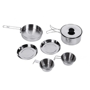 KINGCAMP Backpacker Iii Silver Yemek Set (2 Kişi)