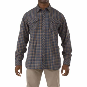 5.11 FLANNEL L/S GOMLEK MAVI