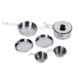 KINGCAMP Backpacker Iii Silver Yemek Set (2 Kişi)