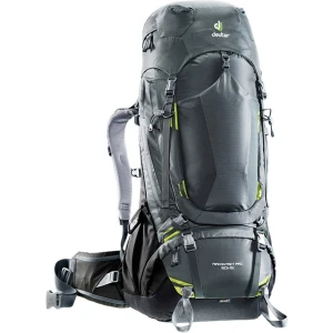 DEUTER AIRCONTACT PRO 60+15 SIRT CANTASI - LAV - ANTRASİT (528)