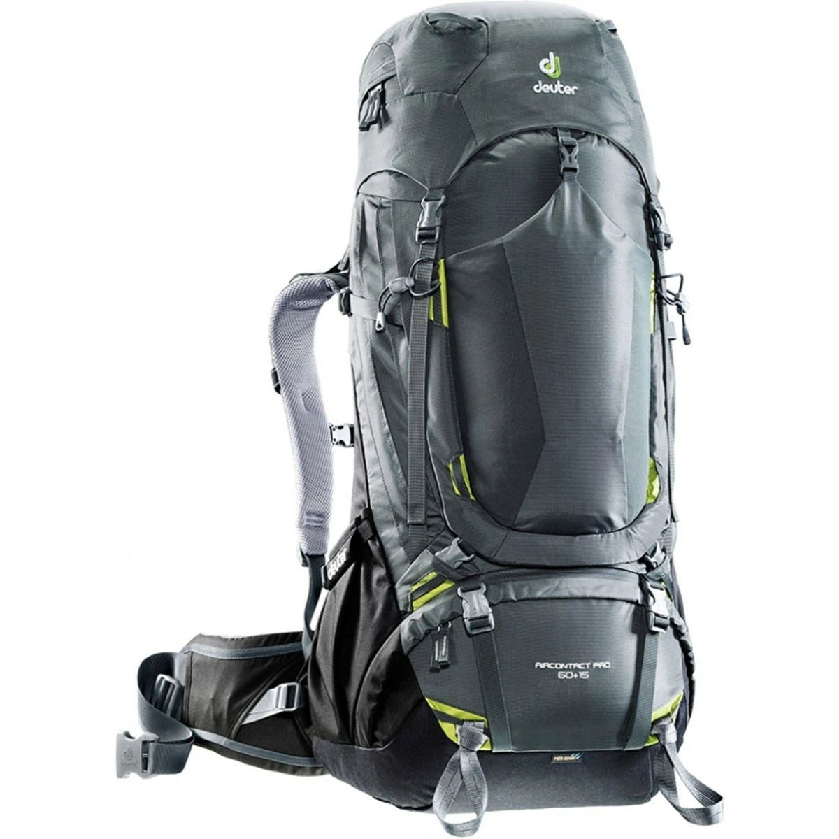 DEUTER AIRCONTACT PRO 60+15 SIRT CANTASI - LAV - ANTRASİT (528)