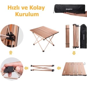 KINGCAMP Table S U.Light Katlanabilir Masa