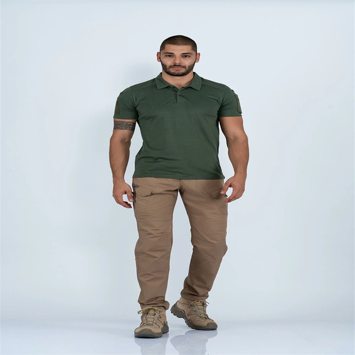 TACTİCAL TİŞÖRT Polo Yaka Kısa Kol HAKİ XXL