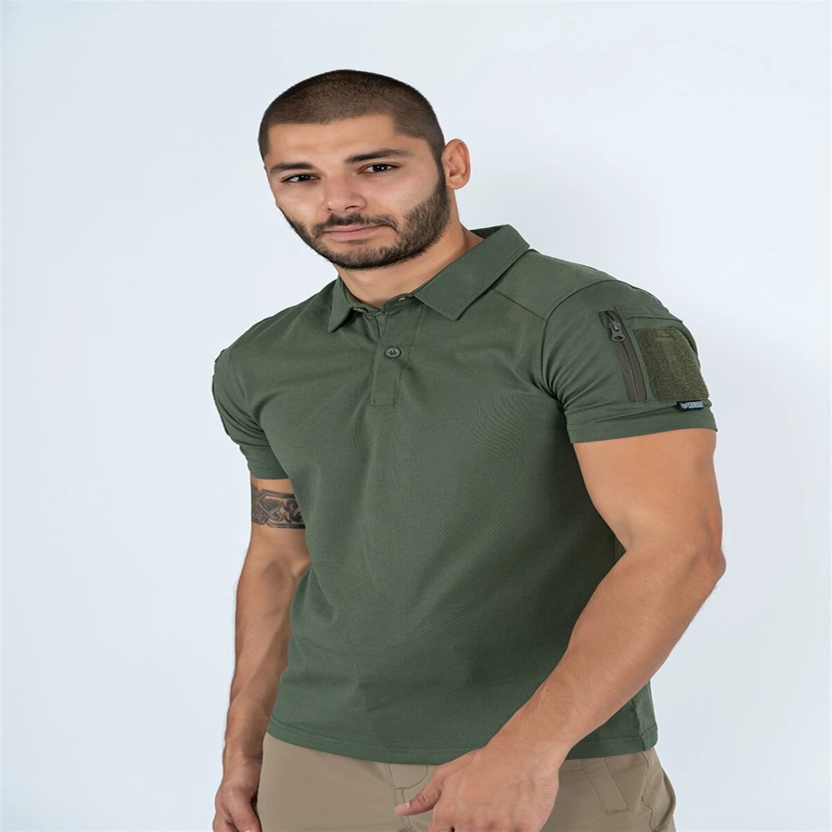 TACTİCAL TİŞÖRT Polo Yaka Kısa Kol HAKİ XXL