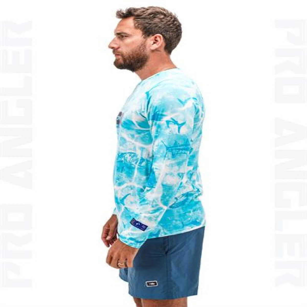 Fujin Pro Angler S24 T-Shirt Water Camo - Large (L)