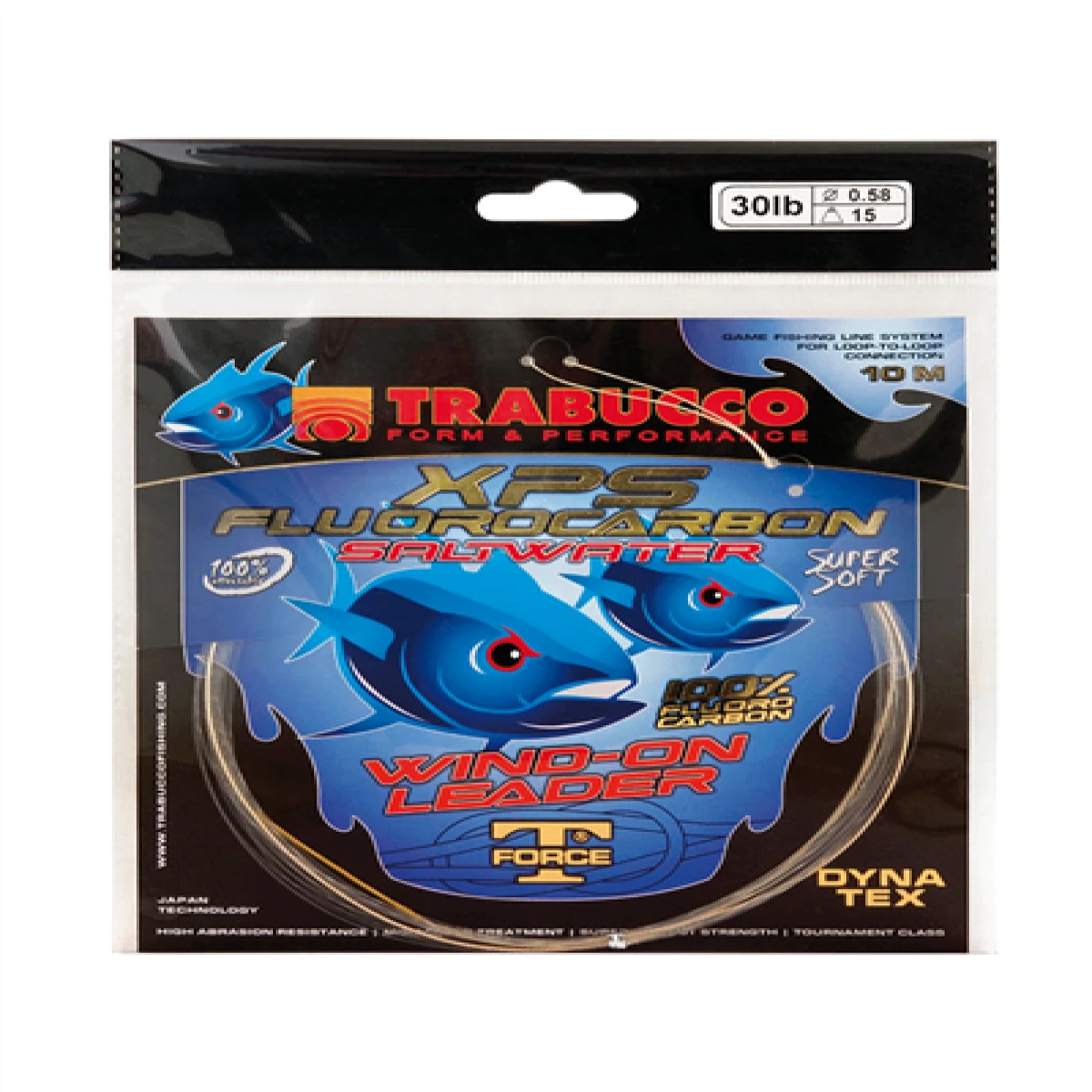 Trabucco T-Force Wind-On FC Leader 10mt Lider Misina - 30LB