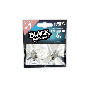 FIIISH Black Minnow 70 Jig Head Off Shore 6 Gr Zoka 6gr