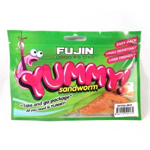 FUJIN Yummy Sandworm 7cm LRF Silikonu - Natural