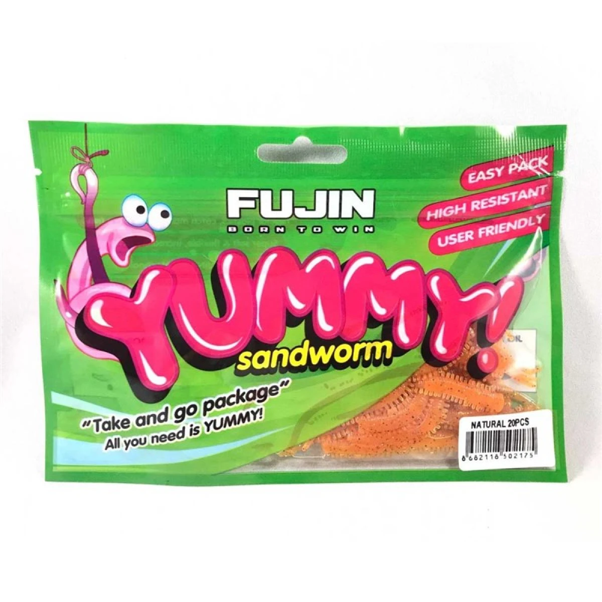FUJIN Yummy Sandworm 7cm LRF Silikonu - Natural