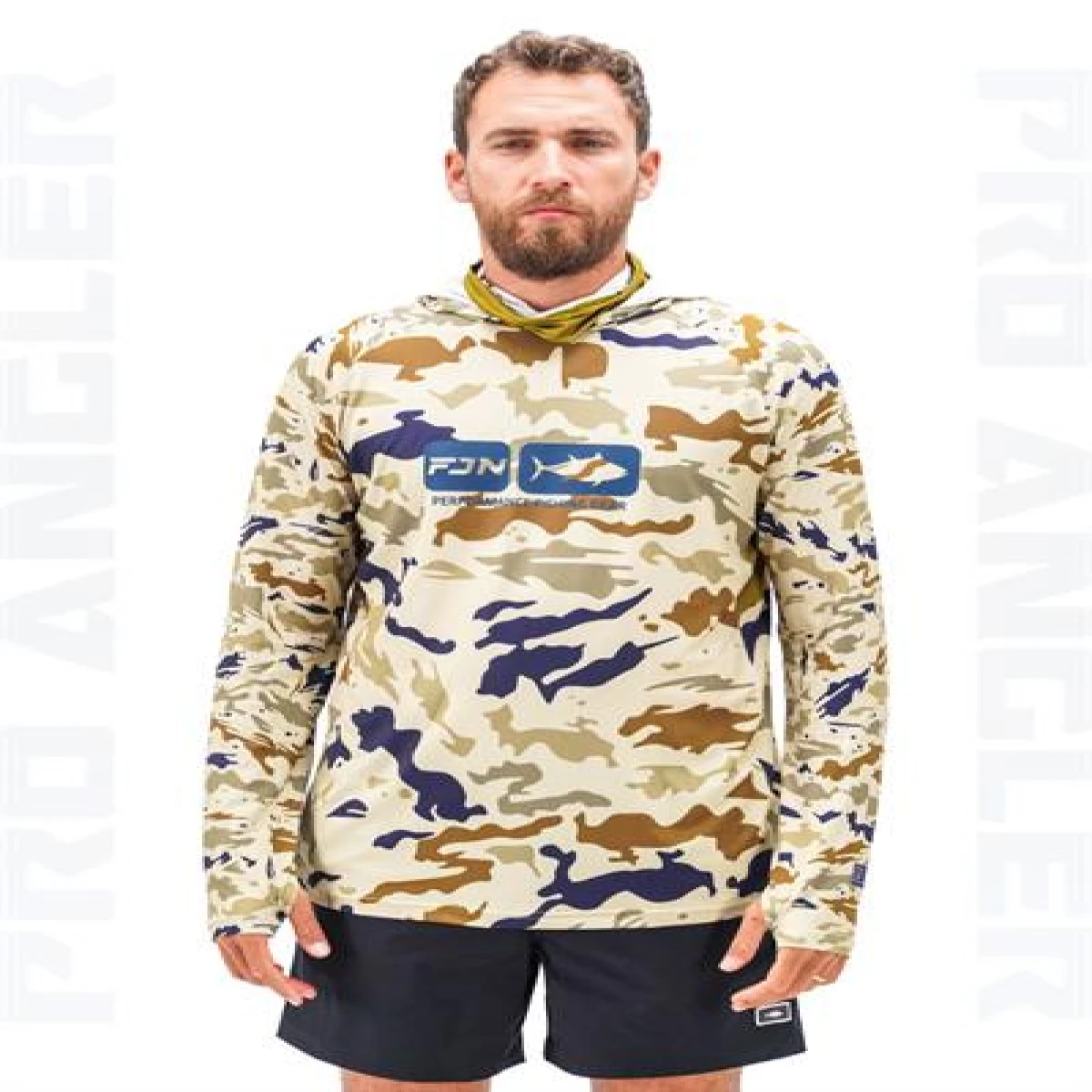 Fujin Pro Angler S24 Buff&Hoodie Natural Camo - XXXLarge