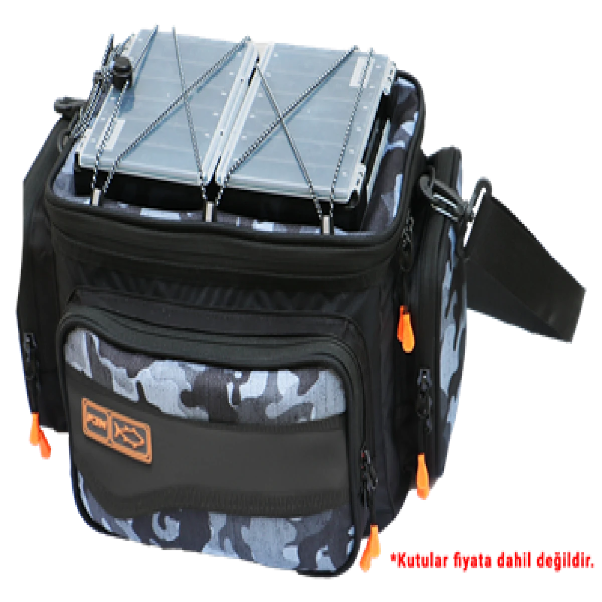 Fujin Black Camo Helper Bag - Balıkçı Çantası