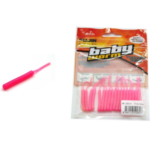 Fujin Baby Worm 5.2 cm Floating LRF Silikonu - PINKGLOW