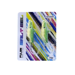 Fujin Salt Eel 15gr Jighead - 031Natural