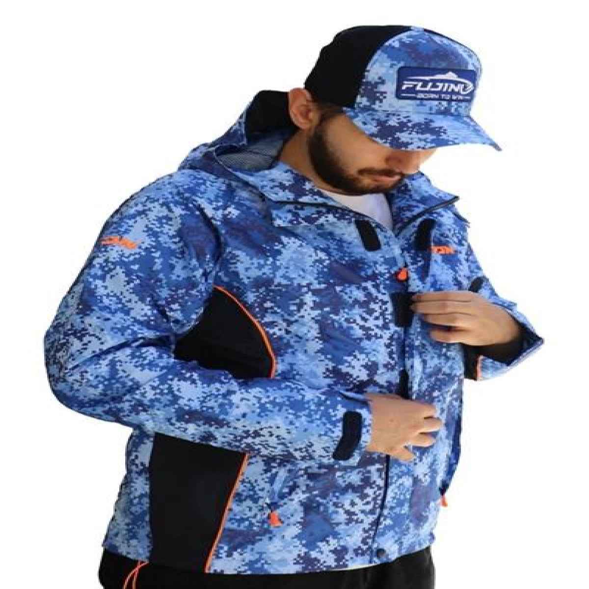 Fujin Raincoat Yağmurluk Marine Camo - MediumM