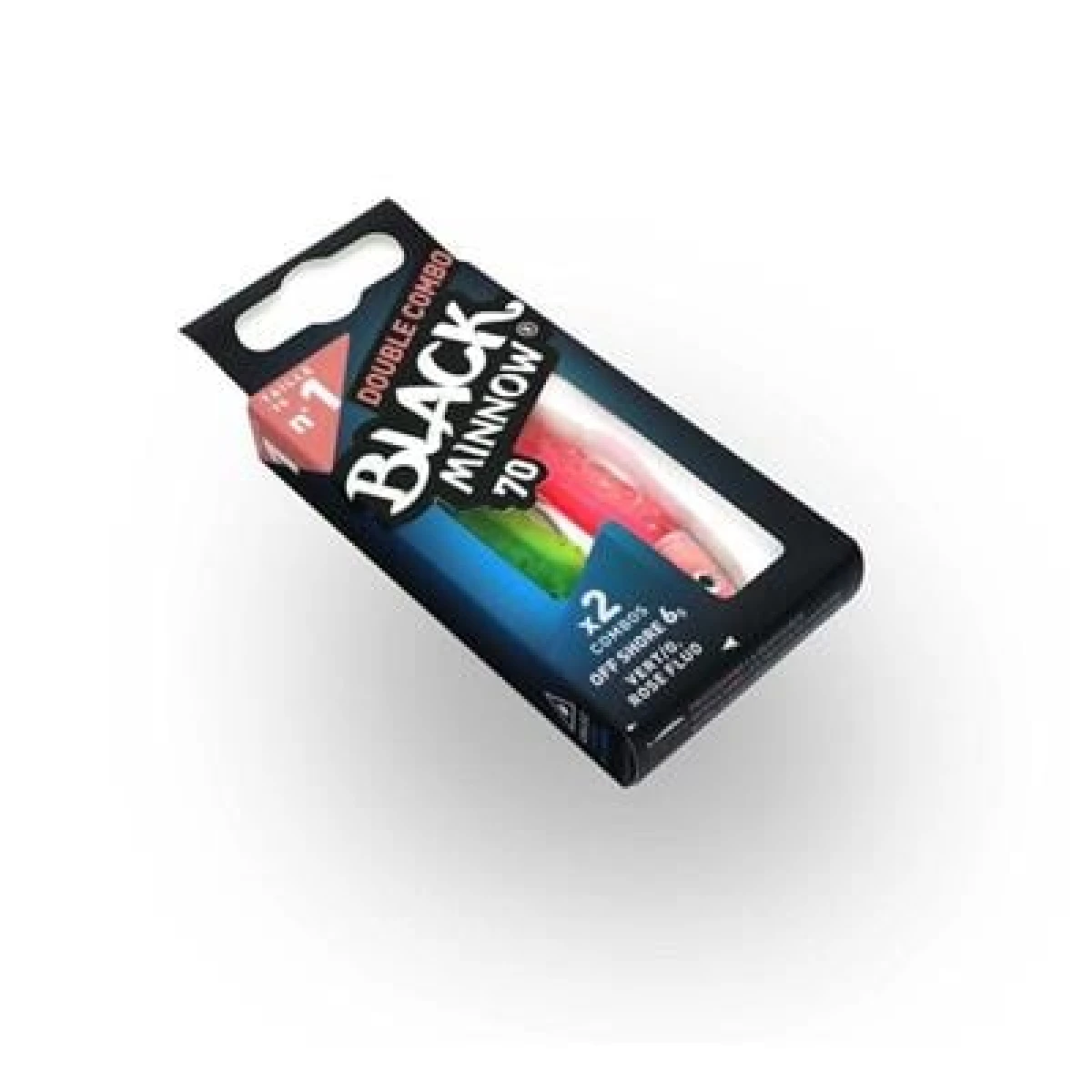 FIIISH Black Minnow  70 Double Combo 6 Gr Silikon Yem Vert / Rose