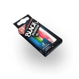 FIIISH Black Minnow  70 Double Combo 6 Gr Silikon Yem Vert / Rose