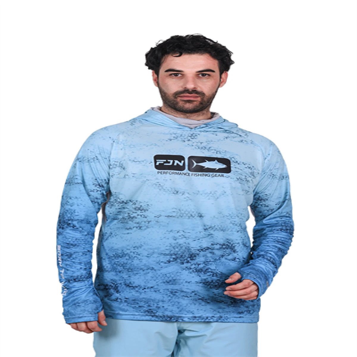 Fujin Pro Angler T-Shirt Blue Wave - MediumM
