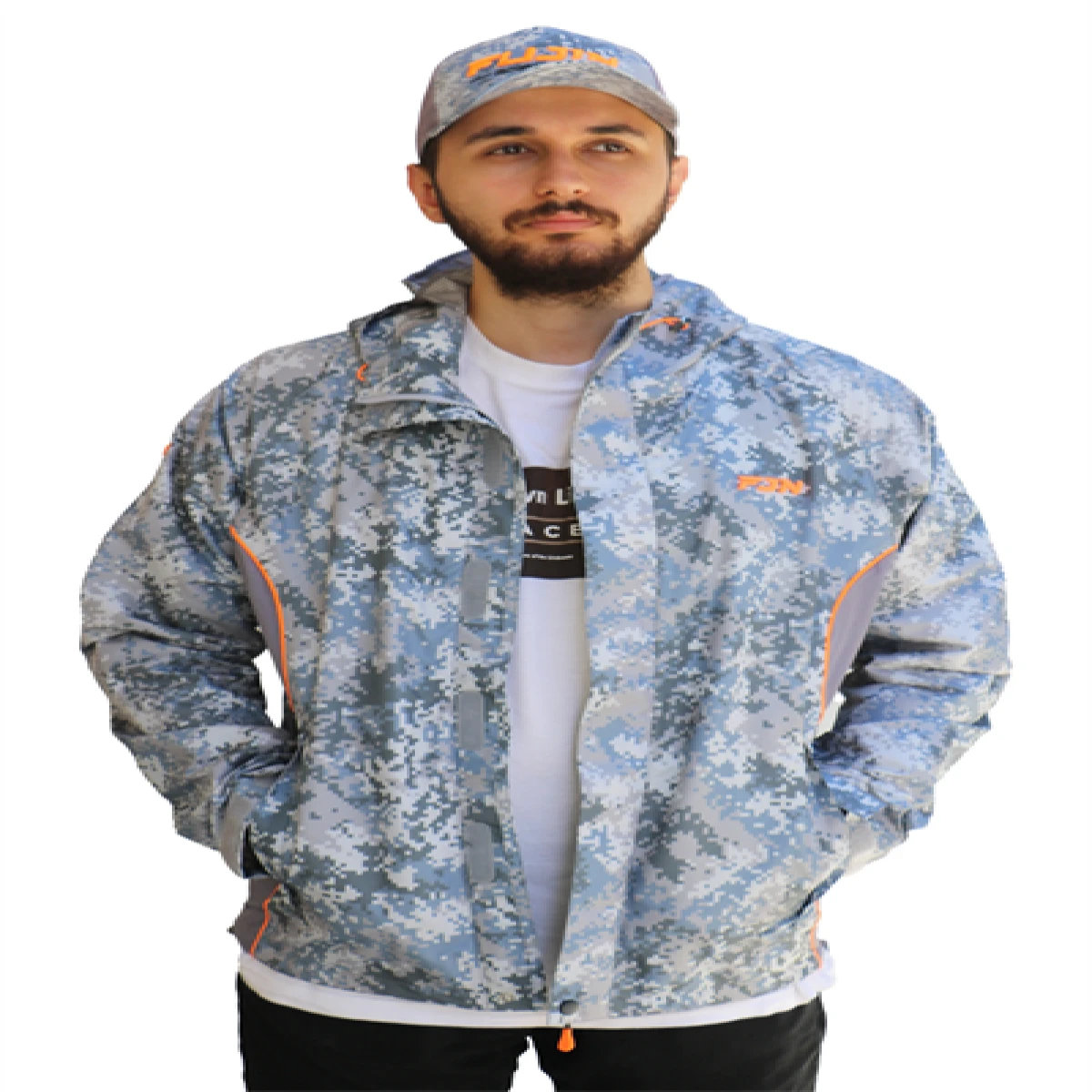 Fujin Raincoat Yağmurluk Grey Camo - XXLargeXXL