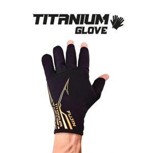 Fujin Pro Angler S24 Titanium Gloves Black Gold - M/L