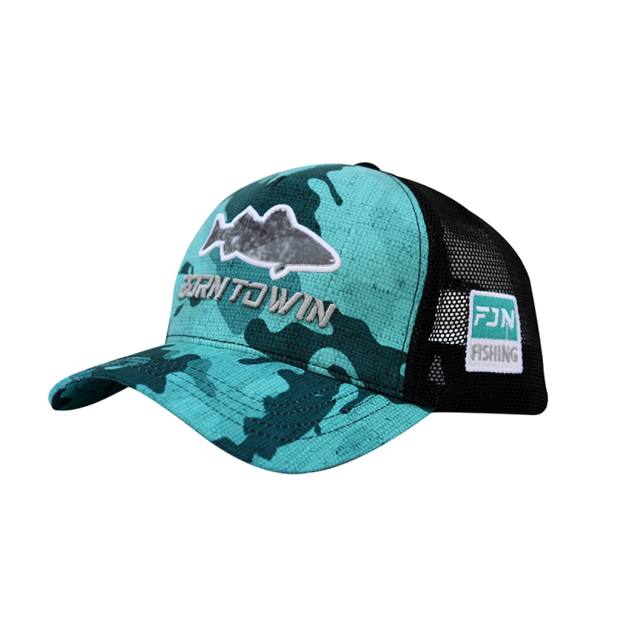 Fujin Turquoise Camo Fish Balıkçı Şapkası