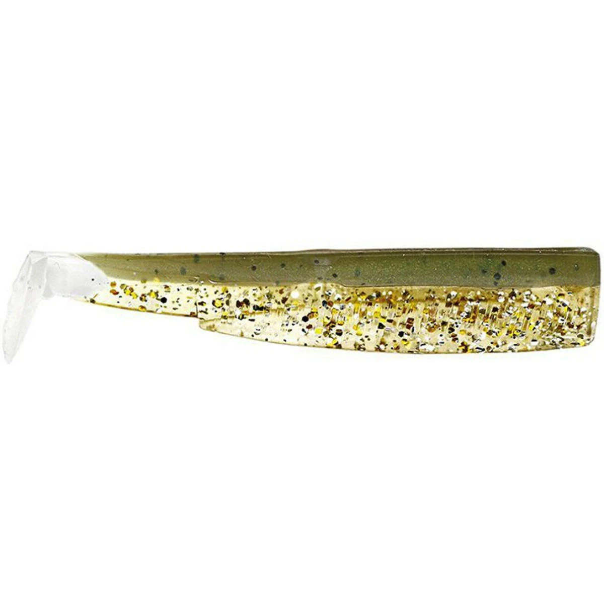 FIIISH Black Minnow 120 3X Corps Silikon Yem Kaki Paillette
