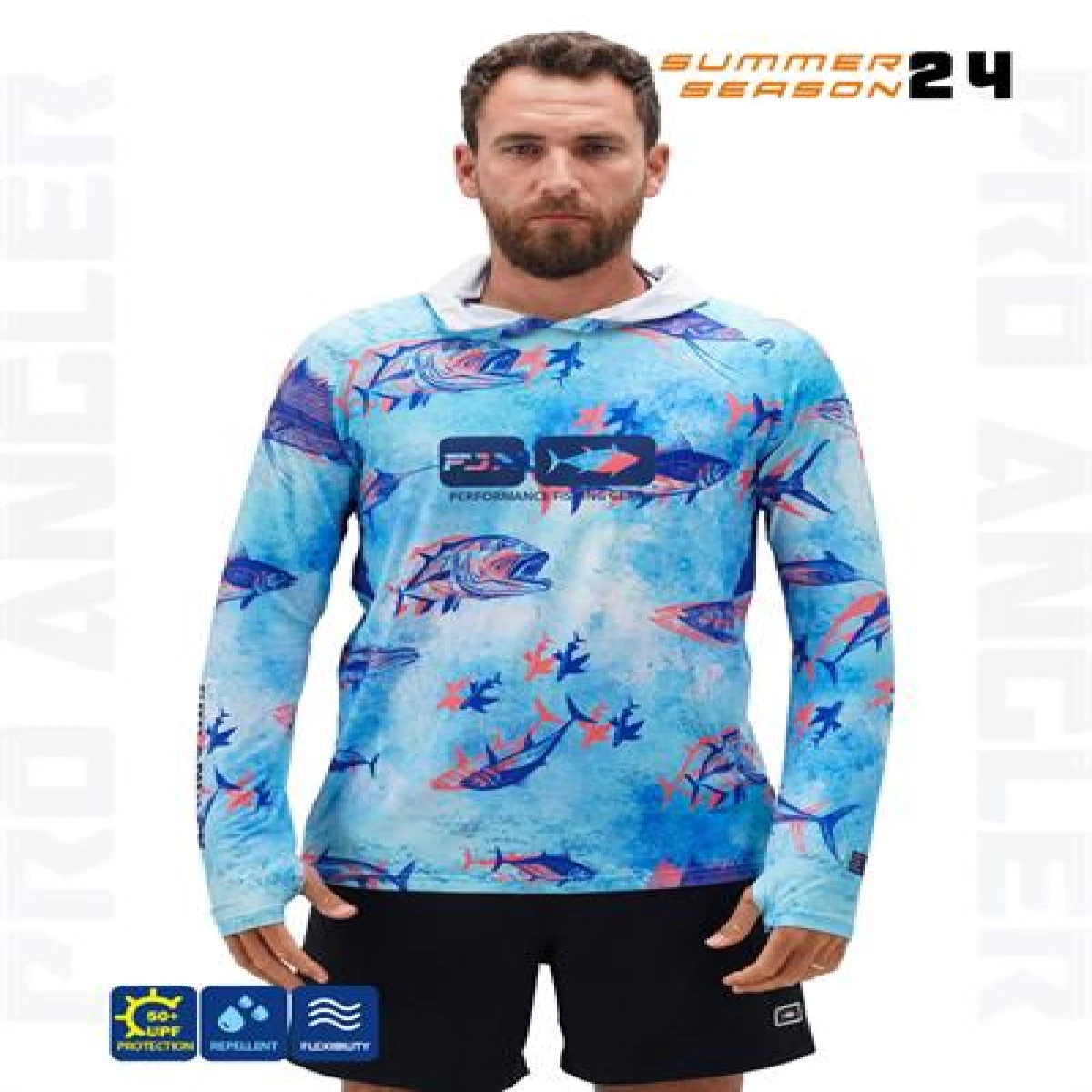 Fujin Pro Angler S24 Hooded Echo Fish - XLarge (XL)
