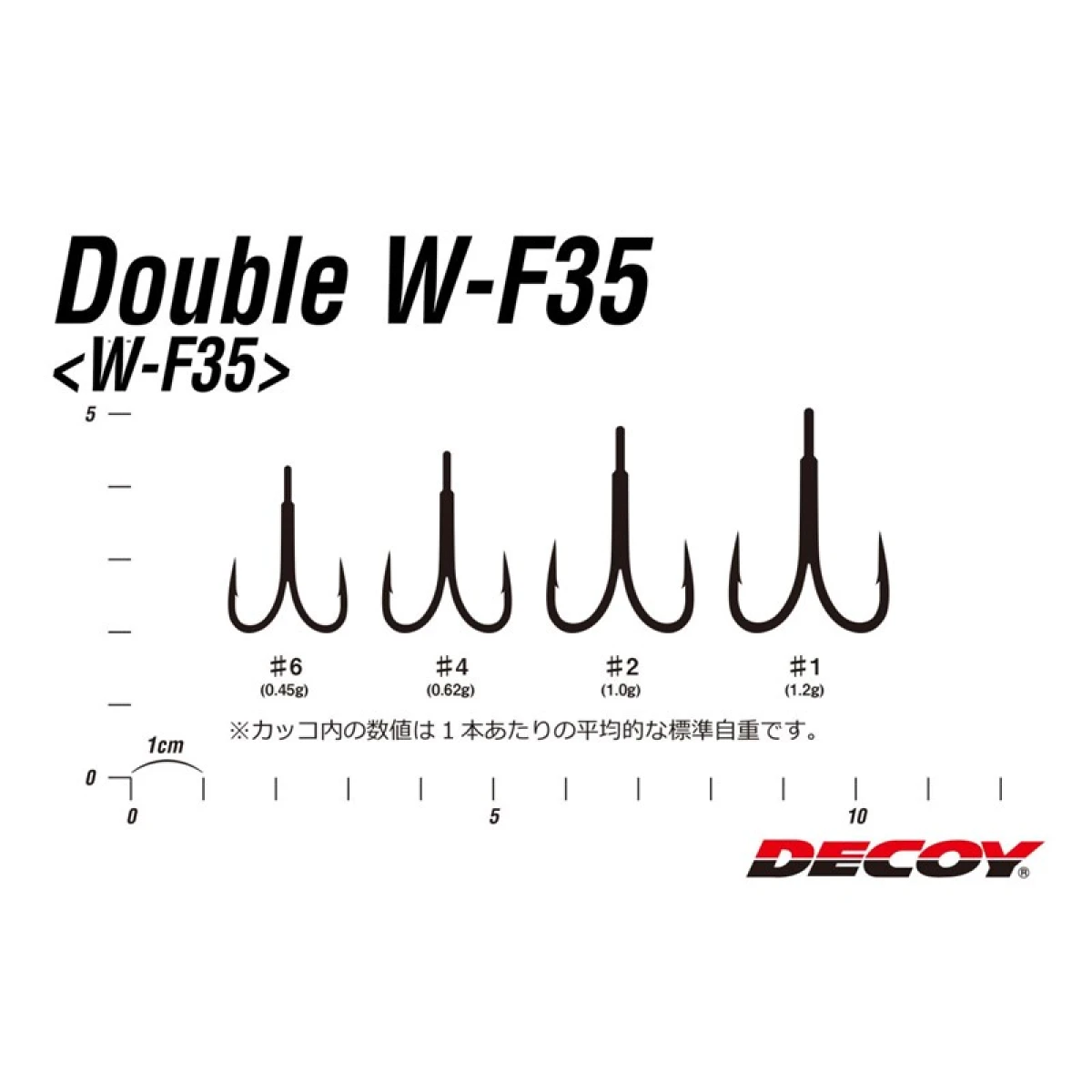 Decoy W-F35 Double Hook İkili Maket Balık İğnesi - 1 no