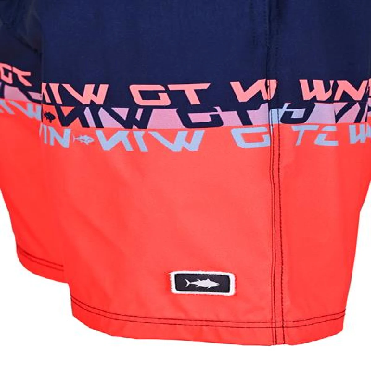 Fujin Pro Angler Board Short Mayo Scarlet Dark Navy - Large (L)