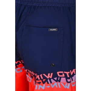 Fujin Pro Angler Board Short Mayo Scarlet Dark Navy - Large (L)