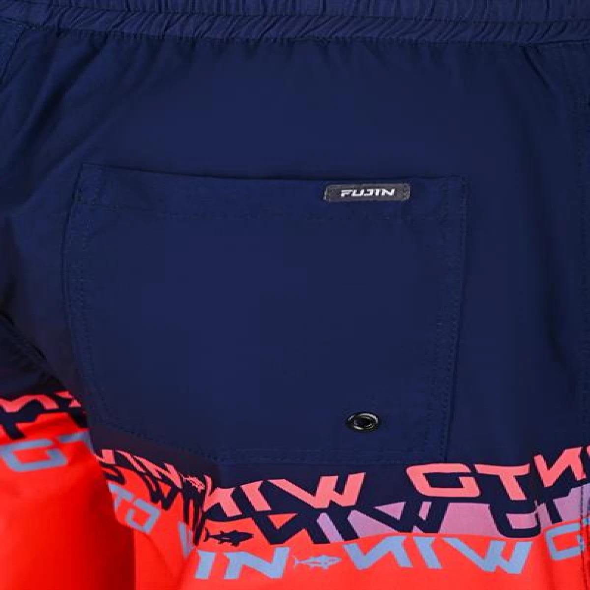 Fujin Pro Angler Board Short Mayo Scarlet Dark Navy - Large (L)