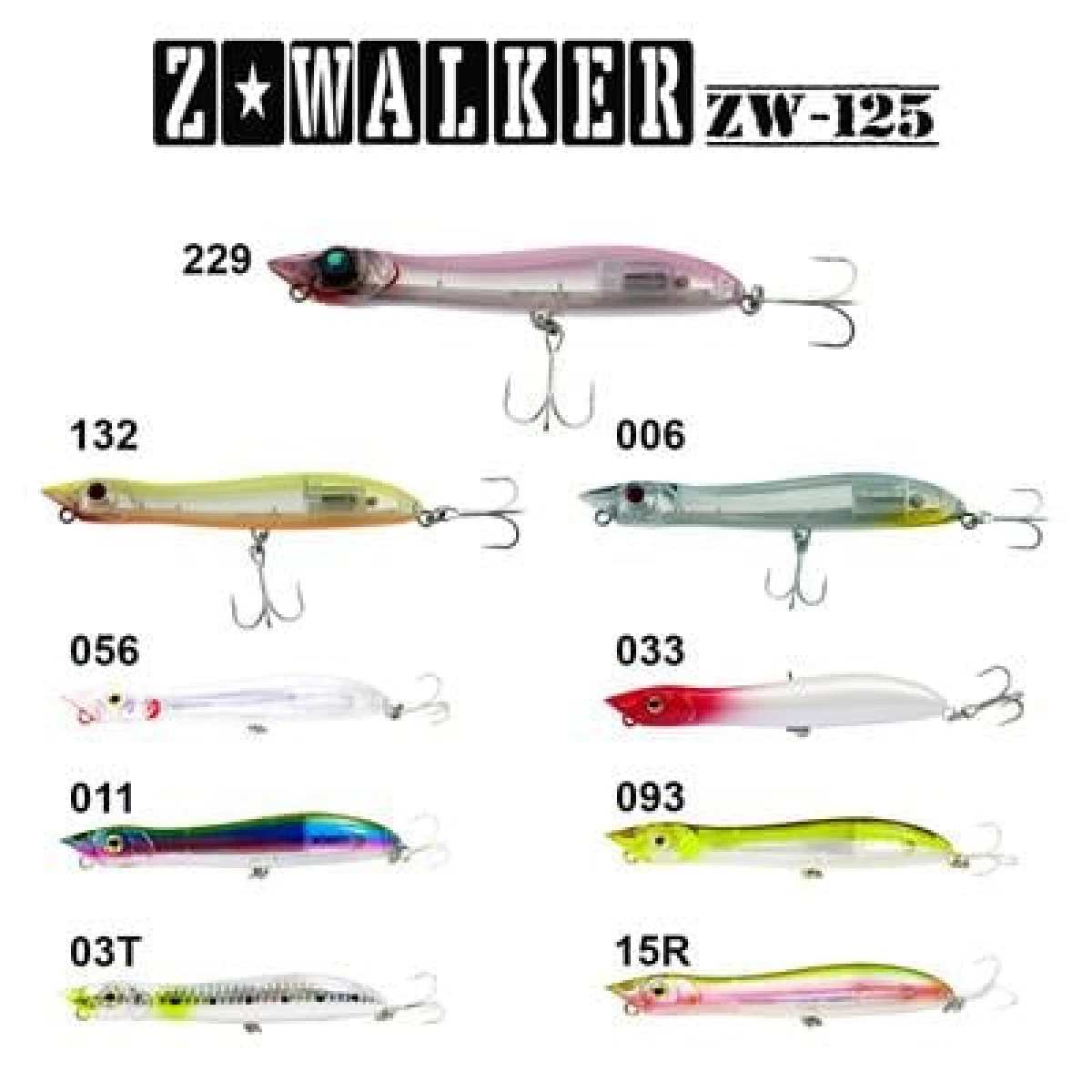 Fujin Z-Walker 125mm 18gr Su Üstü Maket Balık - 132 Lemon Back Flash