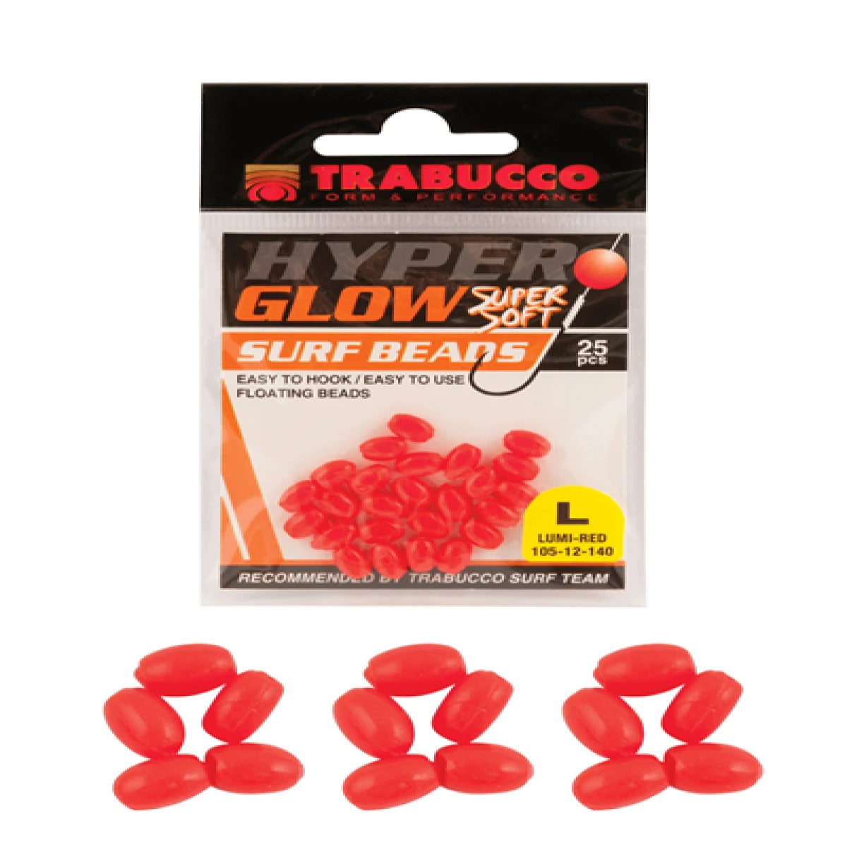 Trabucco Hyper Glow Surf Beads #L Boncuk - Pink