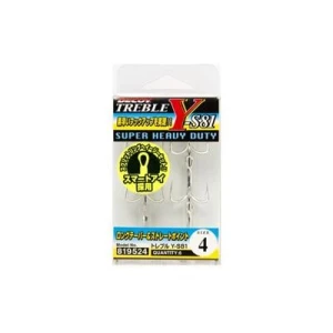 DECOY Y-S81 Treble Süper Heavy Duty Güçlendirilmiş Üçlü İğne - 1/0 no