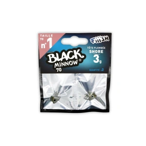 FIIISH Black Minnow 70 Jig Head Shore 3 Gr Zoka 3gr