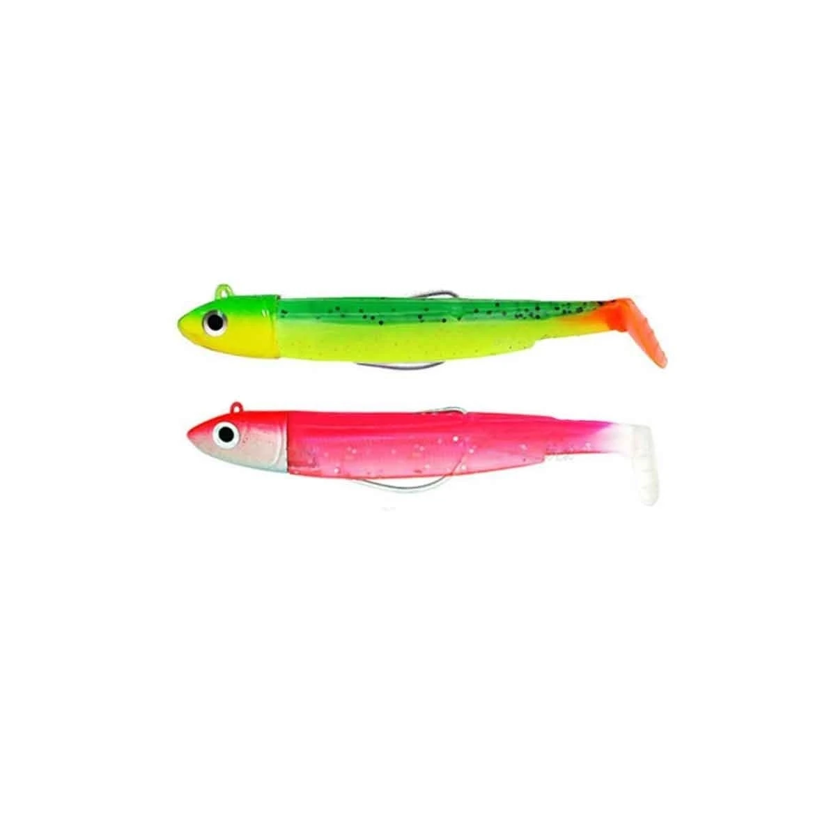 FIIISH Black Minnow  70 Double Combo 6 Gr Silikon Yem Vert / Rose