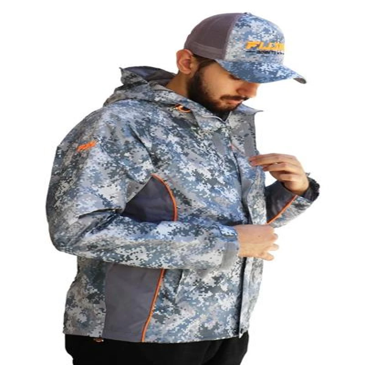 Fujin Raincoat Yağmurluk Grey Camo - XXLargeXXL