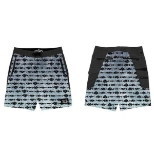 Fujin Performance Short Aqua Blue Fish - XLarge