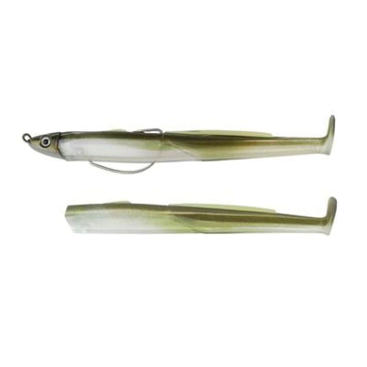 Fiiish BE110 BE1264 Combo Shallow 4gr Kaki-Rech Silikon Yem