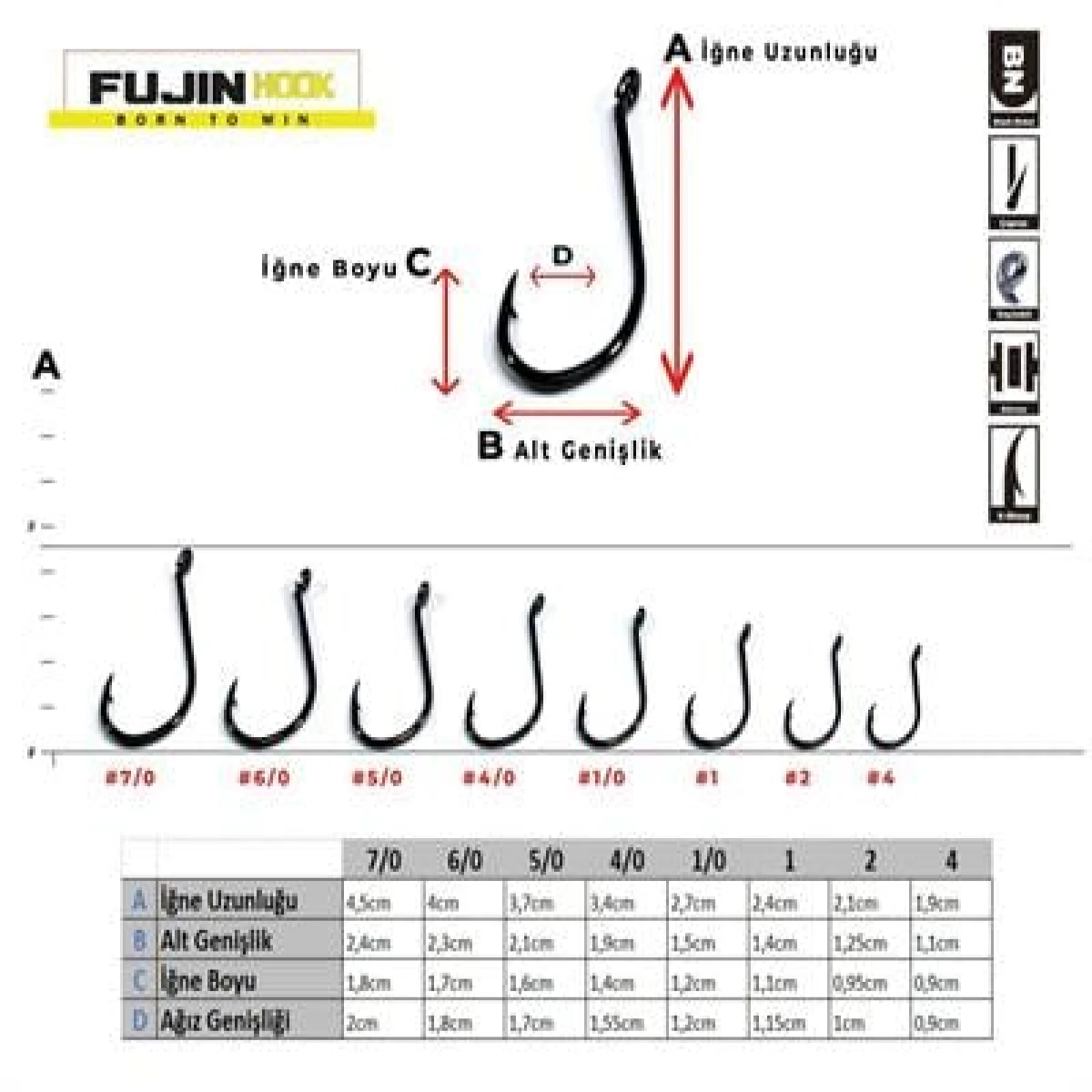 Fujin SSW Delikli Kaynaklı Çapraz  Octopus Kancası - 1 no