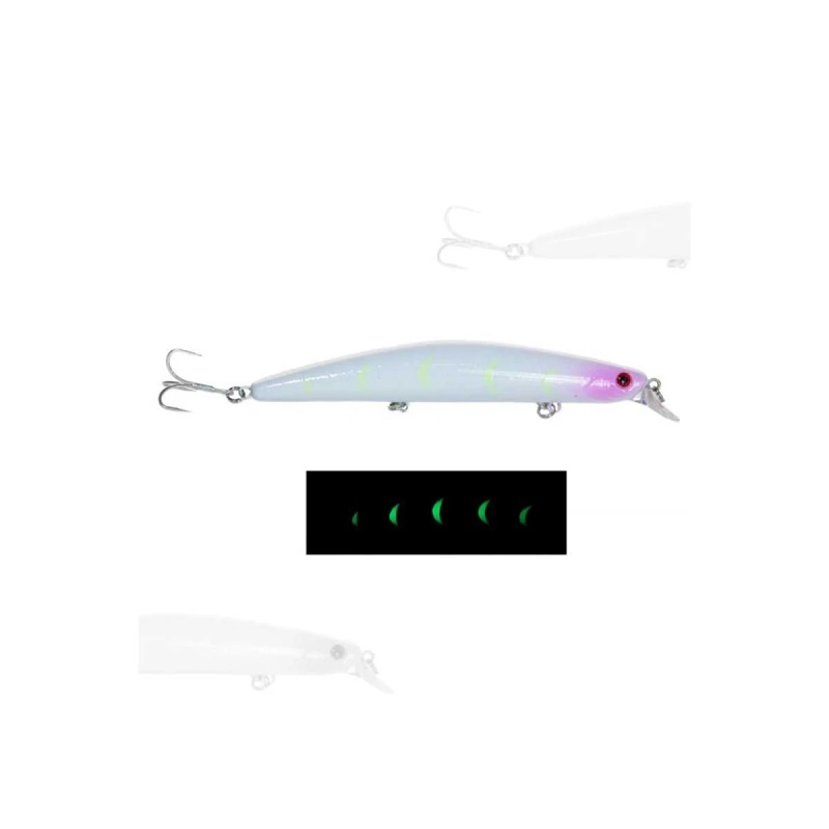 Fujin Z-Bass Minnow 125F 21gr Maket Balık - 034GlowPurple