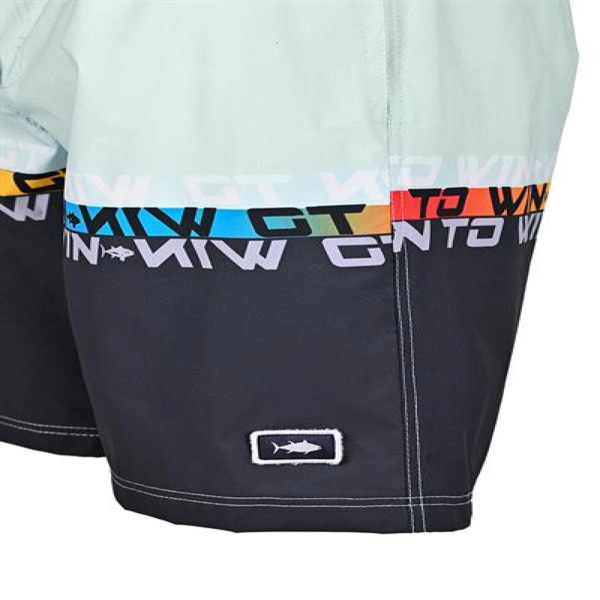 Fujin Pro Angler Board Short Mayo Anthracite Turquoise - Medium (M)