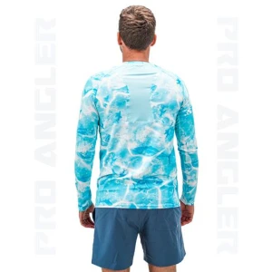 Fujin Pro Angler S24 T-Shirt Water Camo - Large (L)