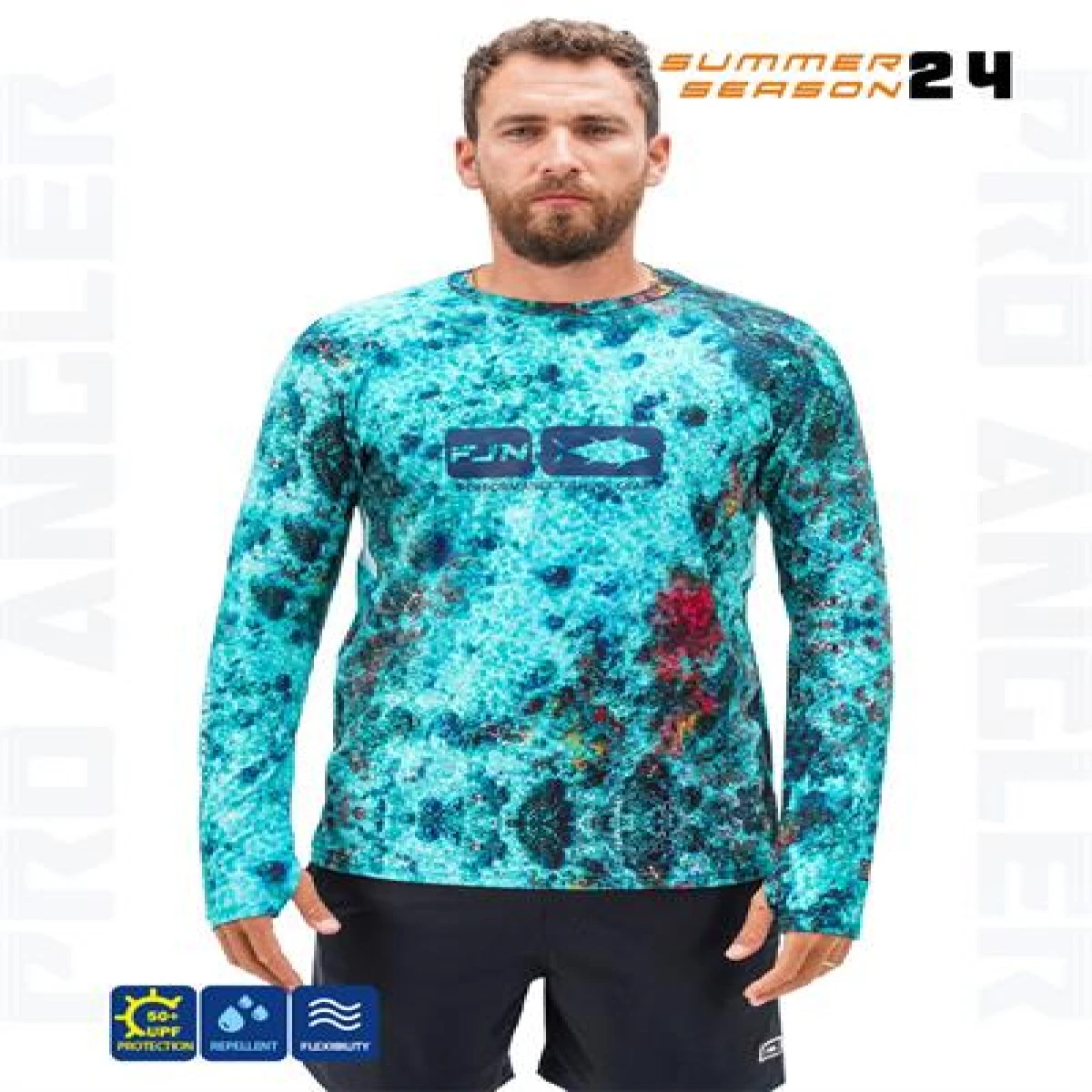 Fujin Pro Angler S24 T-Shirt Reef - Medium (M)