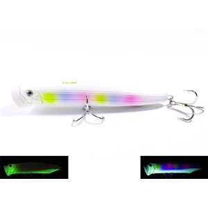 Fujin Salt Popper Su Üstü Maket Balık SP120SW - 018PearlRainbowGlow