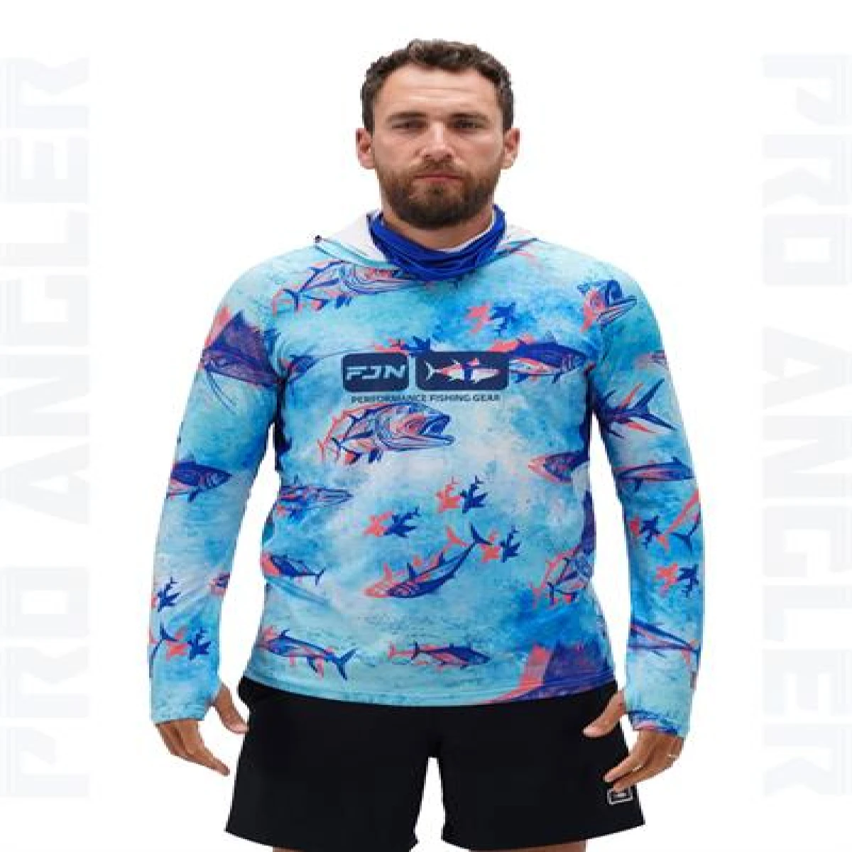 Fujin Pro Angler S24 Buff&Hoodie Echo Fish - XXXLarge