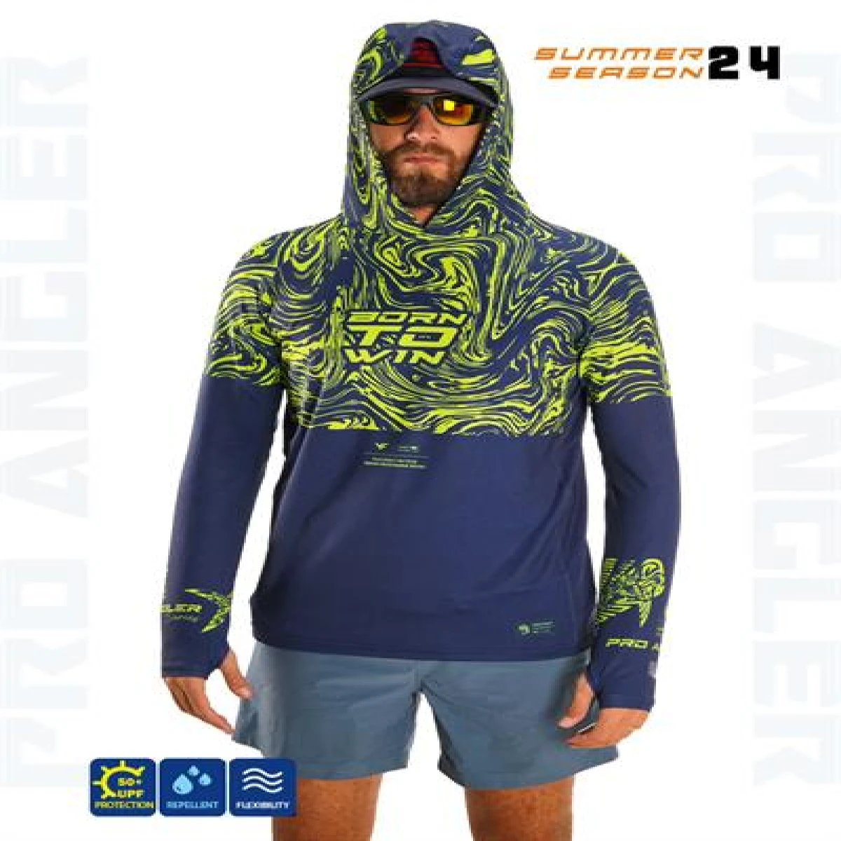 Fujin Pro Angler S24 Hooded Izohips Green - XLarge (XL)