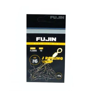 Fujin J Rolling Snap Bilyalı Kilitli Klips Black Nickel