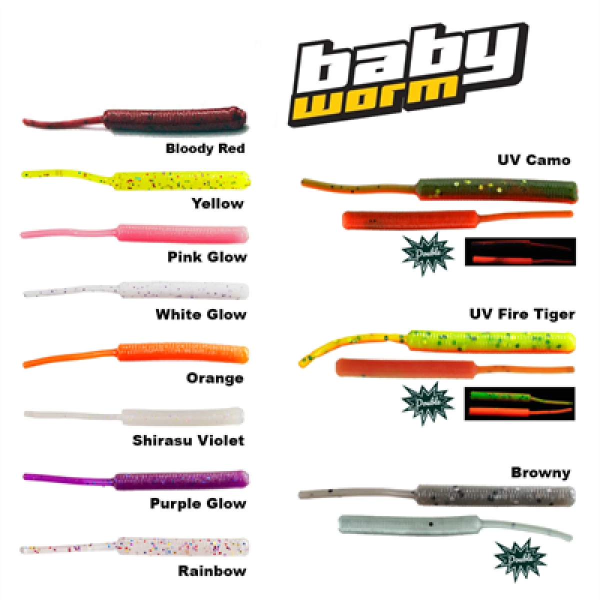 Fujin Baby Worm 5.2 cm Floating LRF Silikonu - BloodyRed