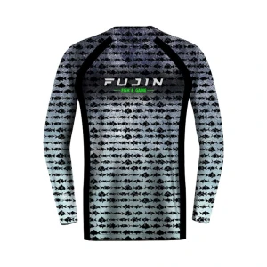 Fujin Performance T-Shirt Aqua Blue Fish - XLarge
