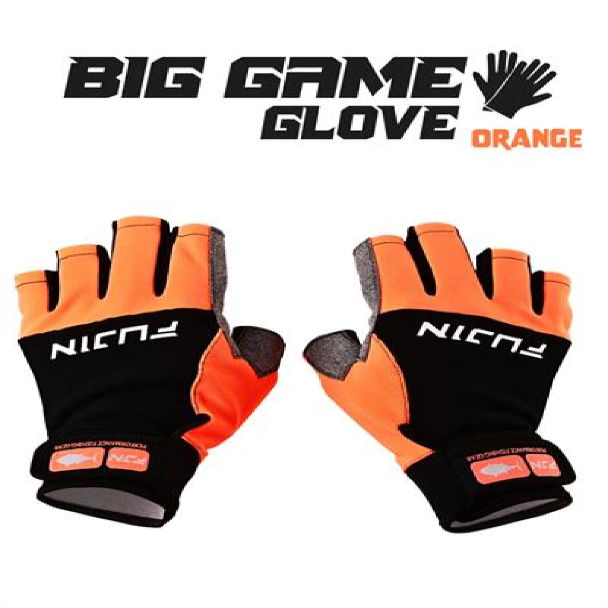 Fujin Pro Angler S24 Big Game Gloves Orange - S/M